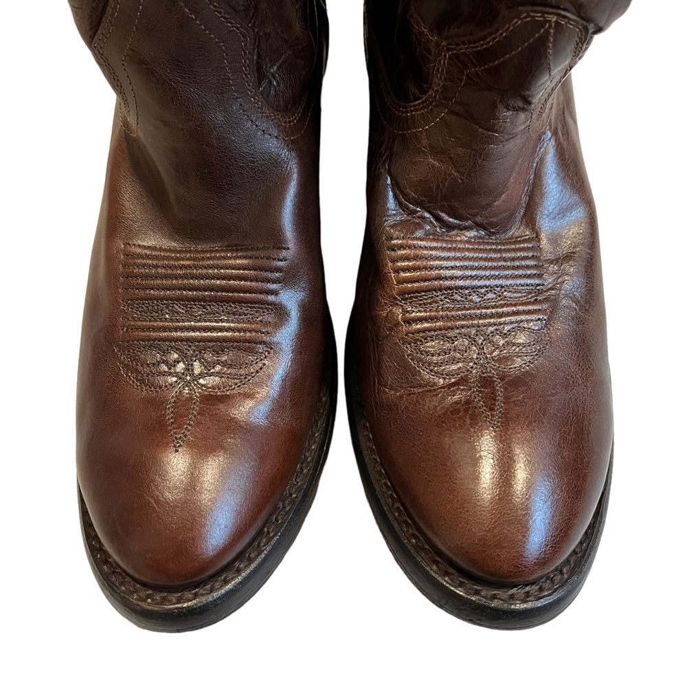Double H Western Distressed Slouchy Boots, Sz 10 - Picture 6 of 13
